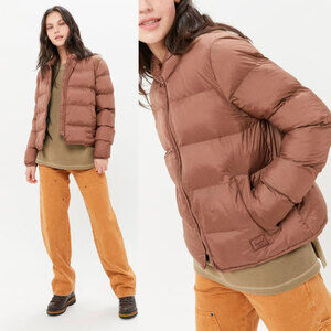 HERSCHEL SUPPLY CO Water Resistant Featherless Puffer Jacket in Brown Size L